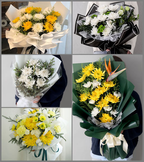 浙江省丽水云和县赤石乡阴岩村白事花束代送